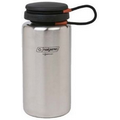 38 Oz. Stainless Steel Nalgene Bottle w/ Black Closure Attached